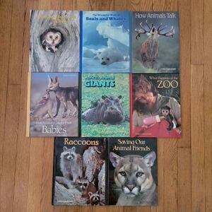 National Geographic 8 Book Lot Vintage Young Explorers Series Educational School